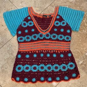 Moda International Ladies Crocheted Top